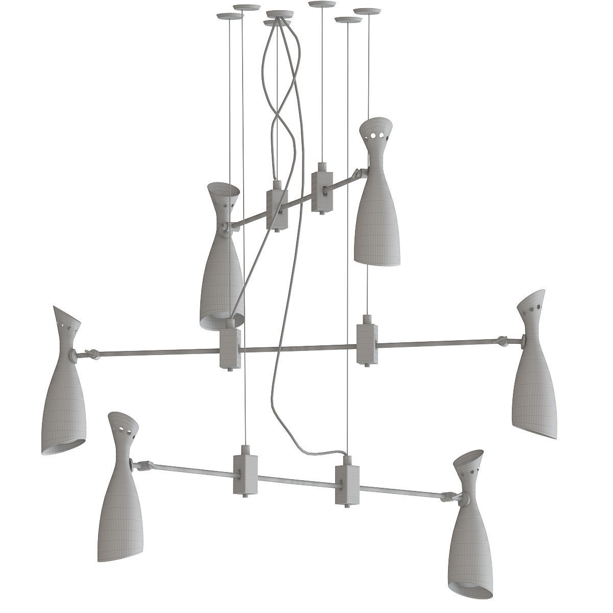 Duke chandelier 3D model_1