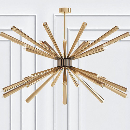 Dorsey starburst chandelier 3D model