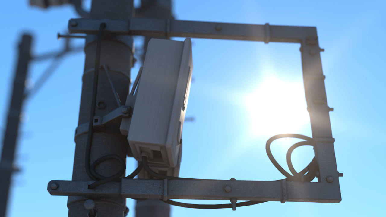 Tokyo Poles and Traffic Lights - Textures - UV UDIM - 7 pieces Low-poly 3D model_5