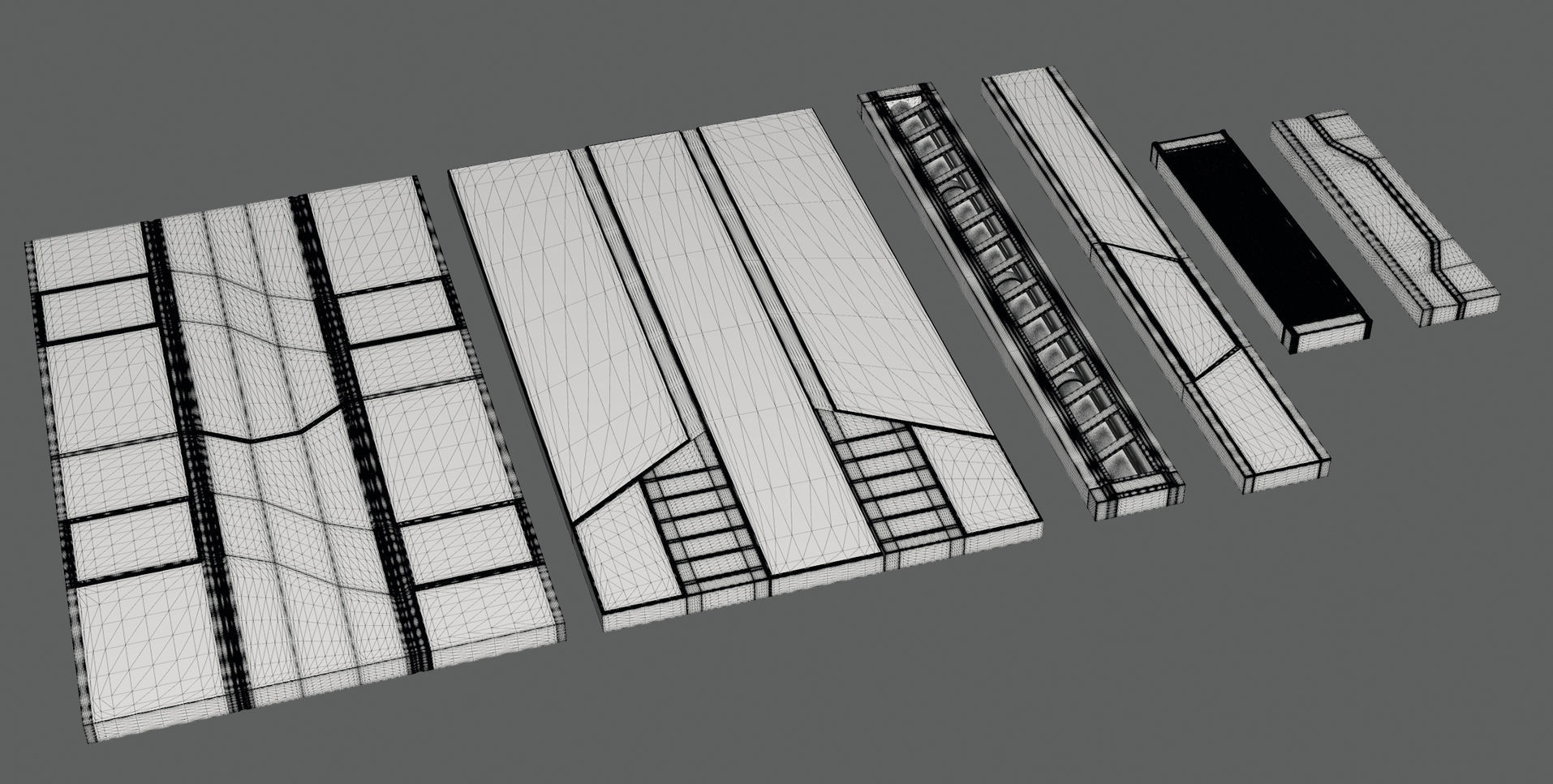 Sci-Fi-Panels-Pack 6 free scifi panels pack Free 3D model_2