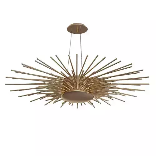 Soleil golden starburst pendant light