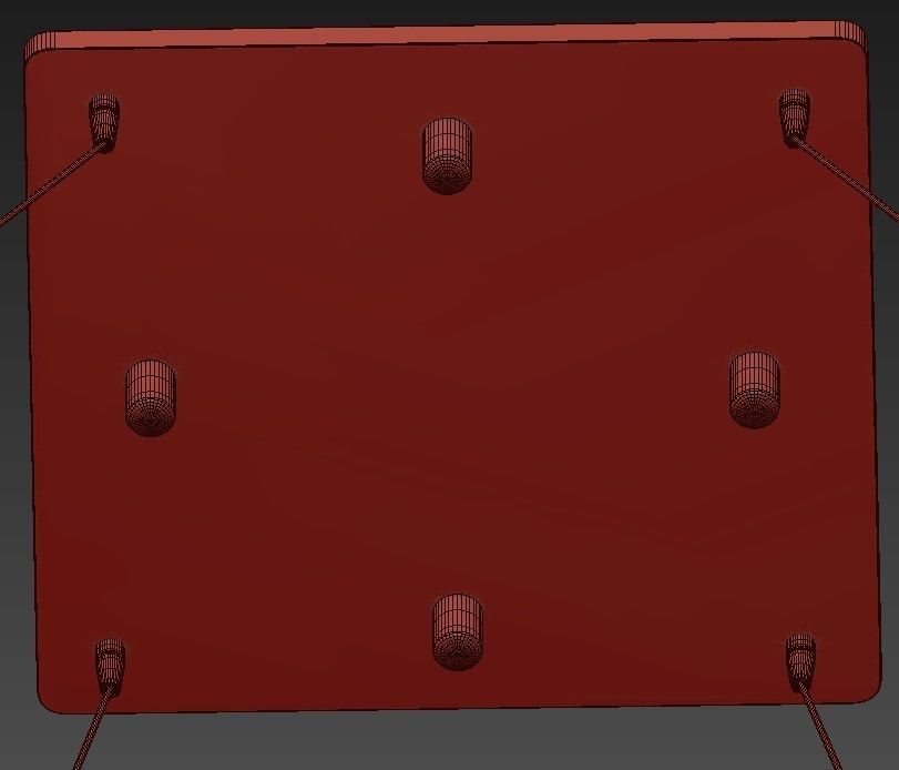 Horus chandelier with balls hanging from it 3D model_4