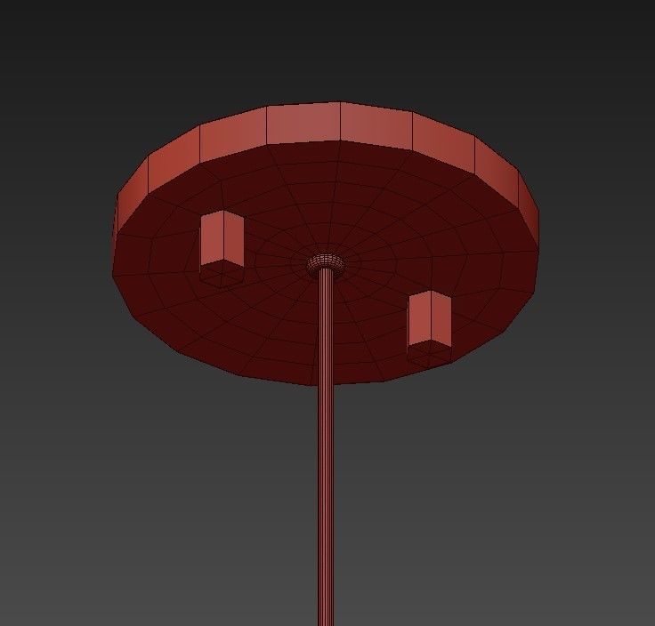 Luxxu chandelier in brass and glass 3D model_5