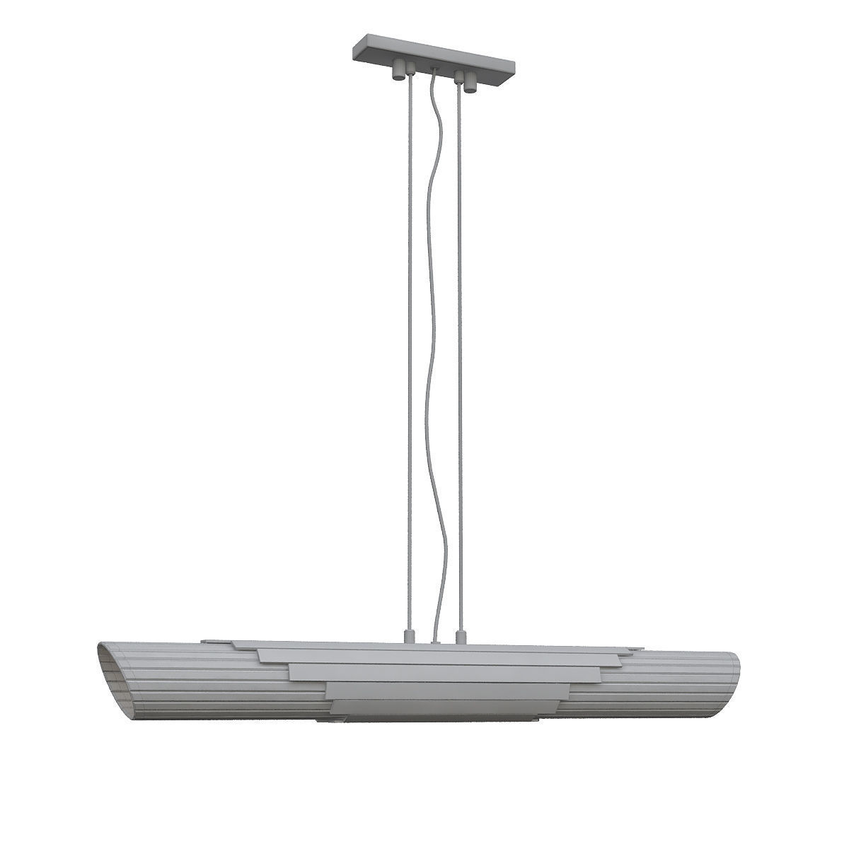 Harpia modern pendant light in brass and glass 3D model_2