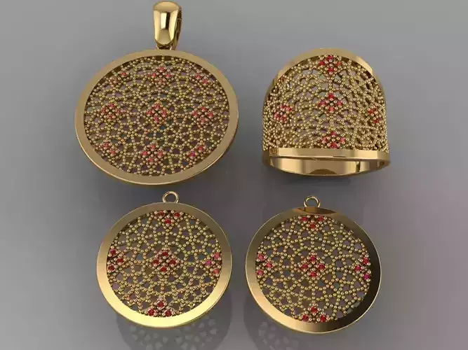 GC GOLD M0070- Diamond gold set 