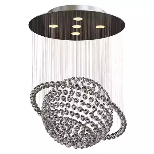 SS Modern Crystal 5 Light Chandelier