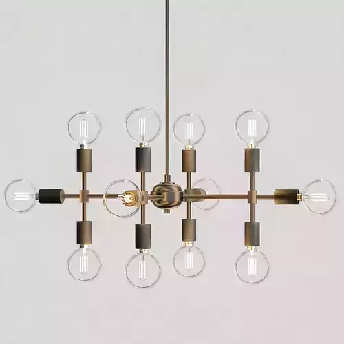 Enzo 12 Light Matte Gray Pendant