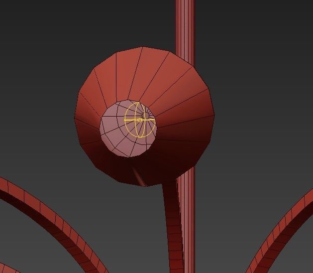 Sputnik frank lloyd wilson chandelier 3D model_7