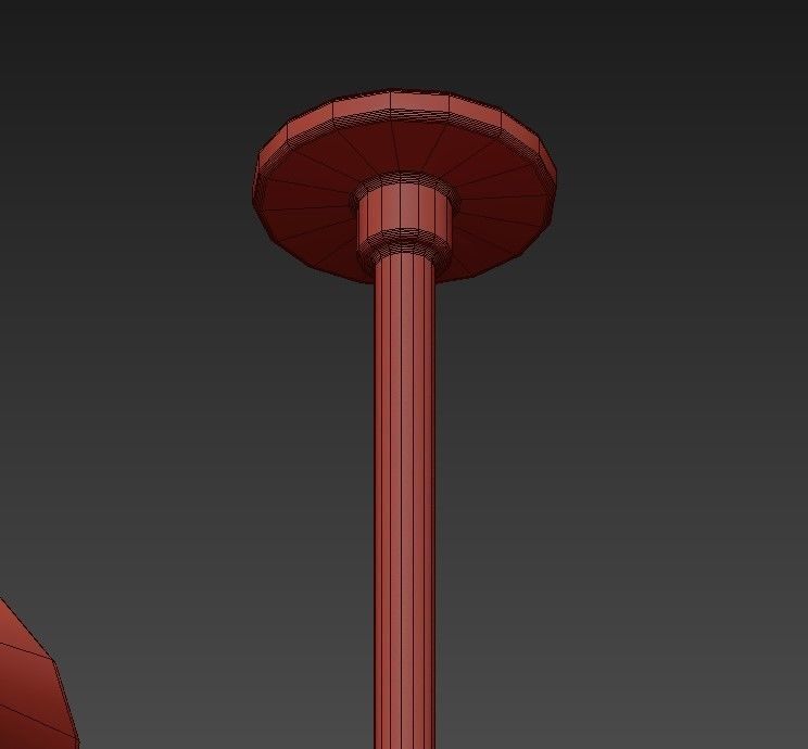 Sputnik frank lloyd wilson chandelier 3D model_4