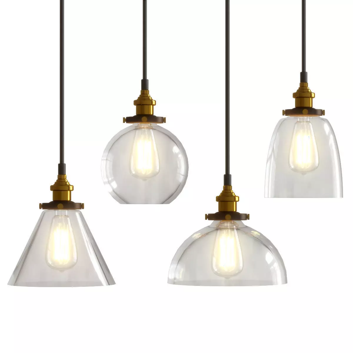 RH chandelier 3D model_0