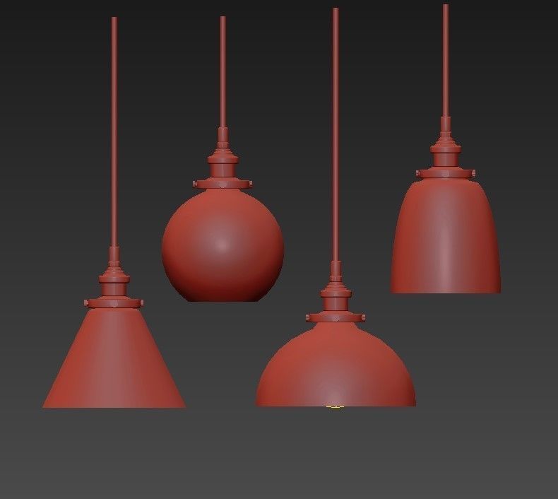 RH chandelier 3D model_2