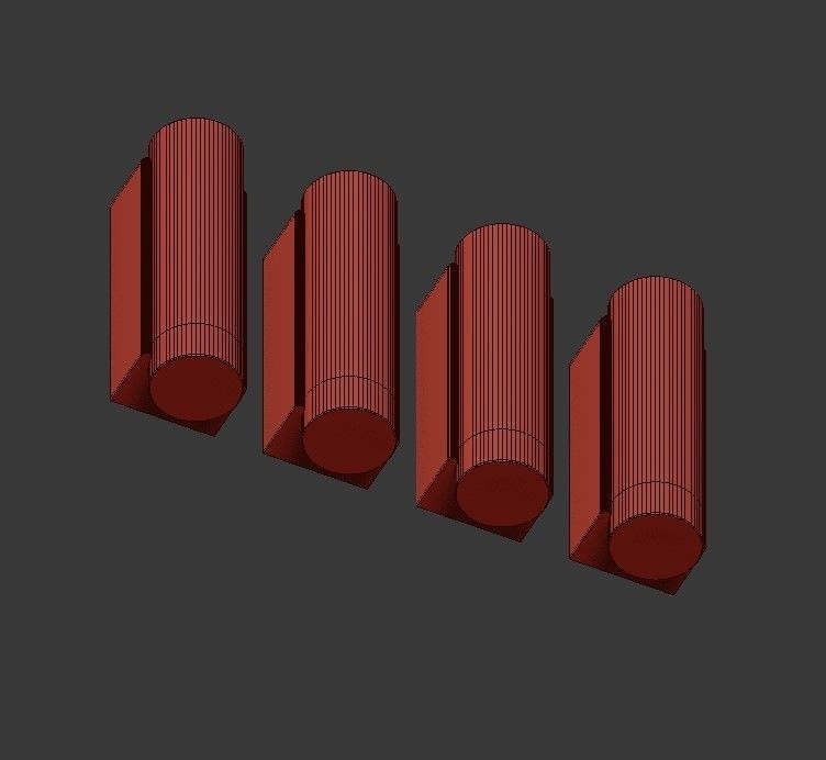 Restoration person wall sconce 3D model_3