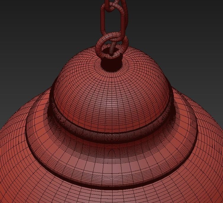 Iron chandelier 3D model_5