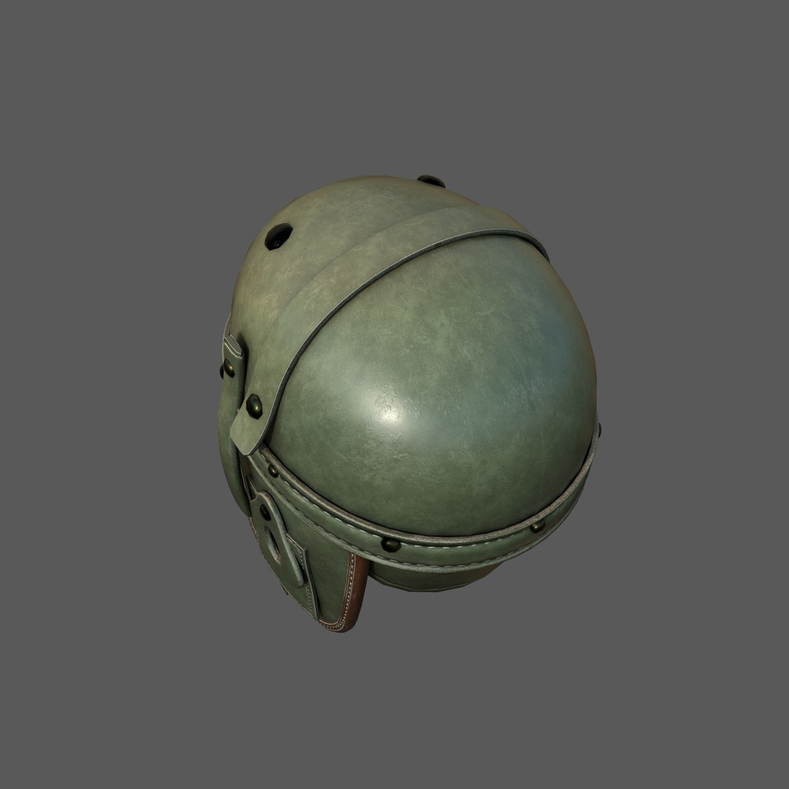 Helmet combat military Scifi 3d model  Low-poly 3D model_4