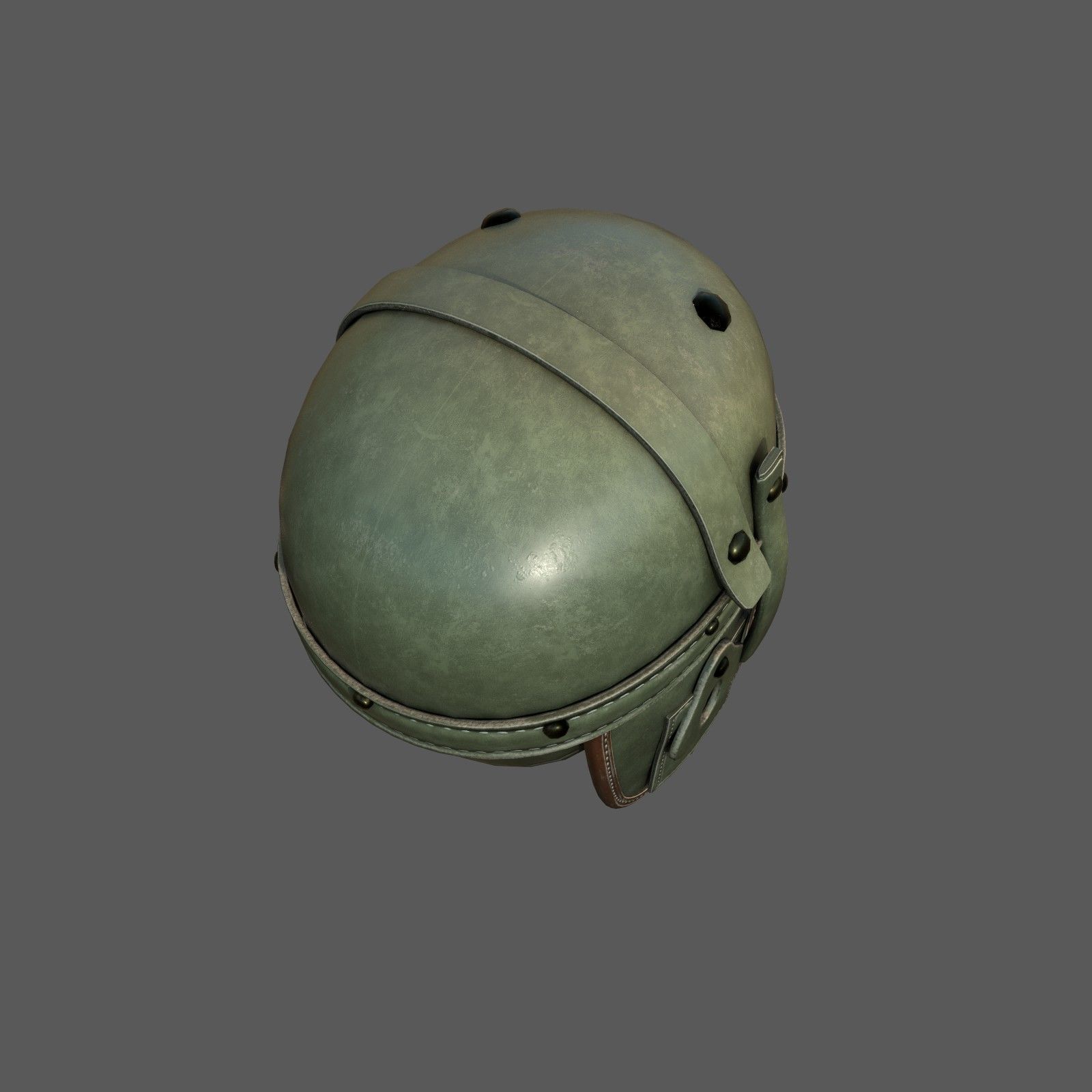 Helmet combat military Scifi 3d model  Low-poly 3D model_5