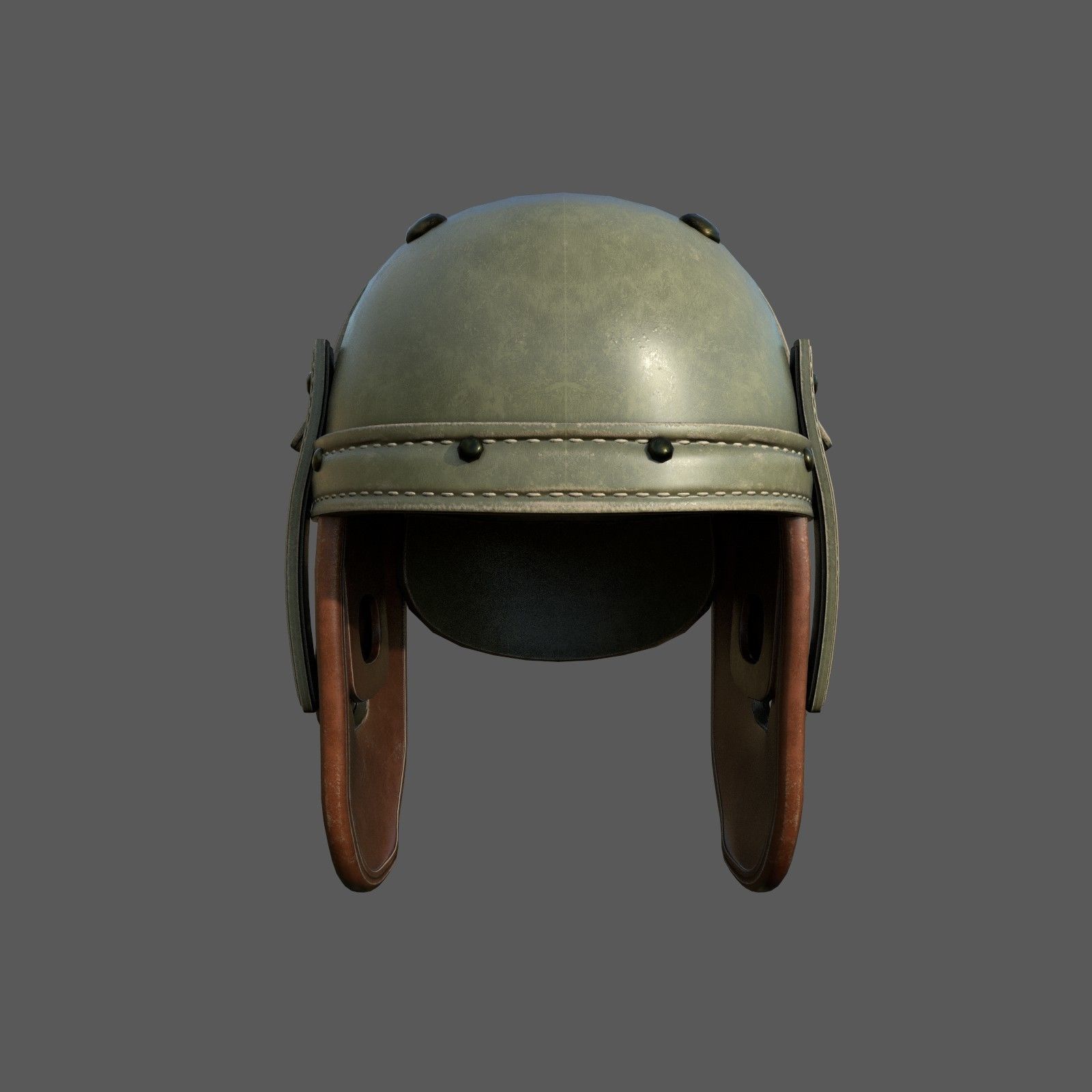 Helmet combat military Scifi 3d model  Low-poly 3D model_1