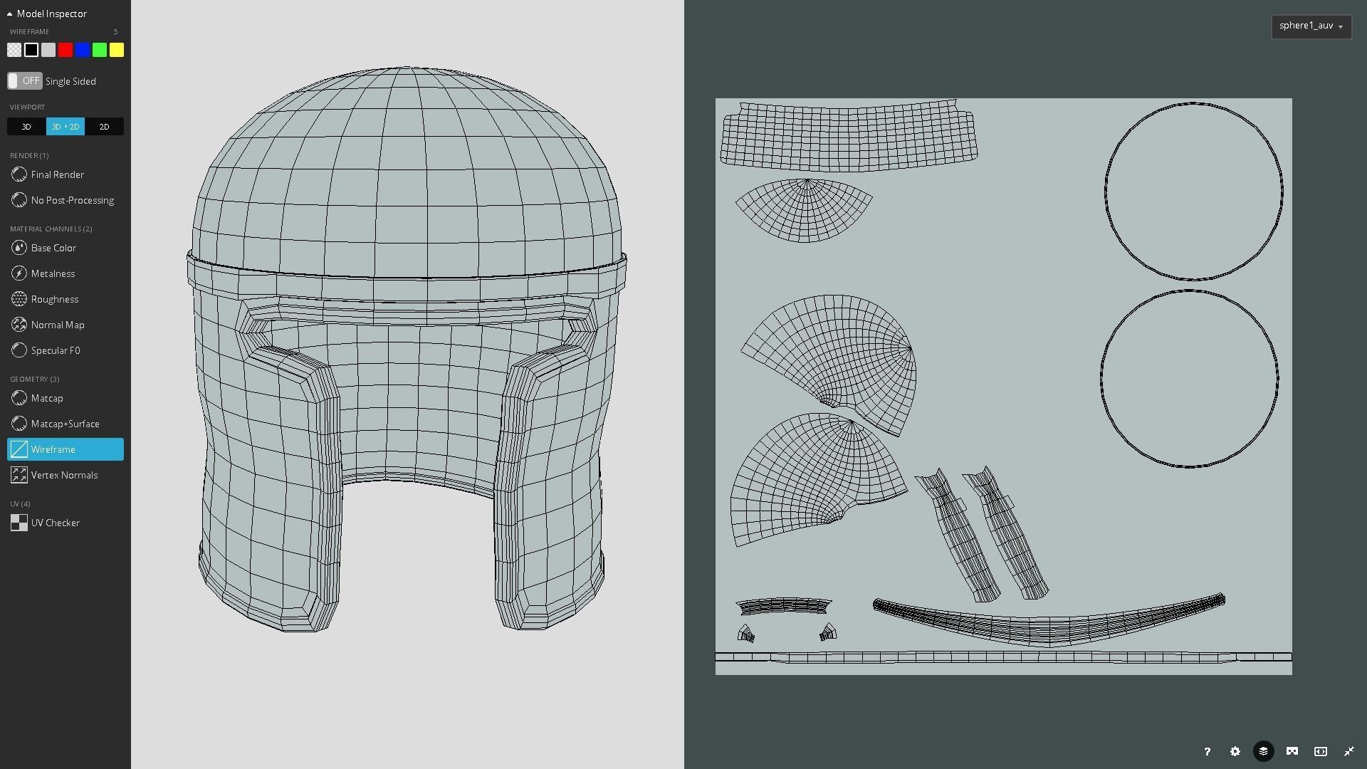 Barbute Helmet Low-poly 3D model_15