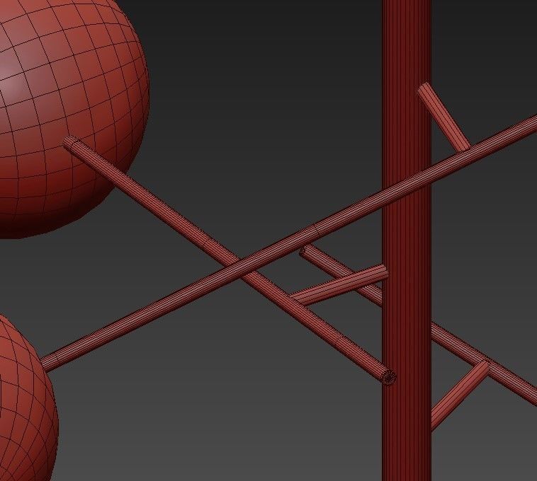 Turenne pendant light 3D model_7