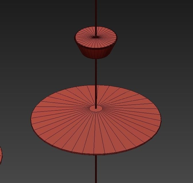 Turenne pendant light 3D model_1