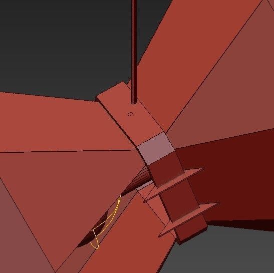 Turenne pendant light 3D model_10