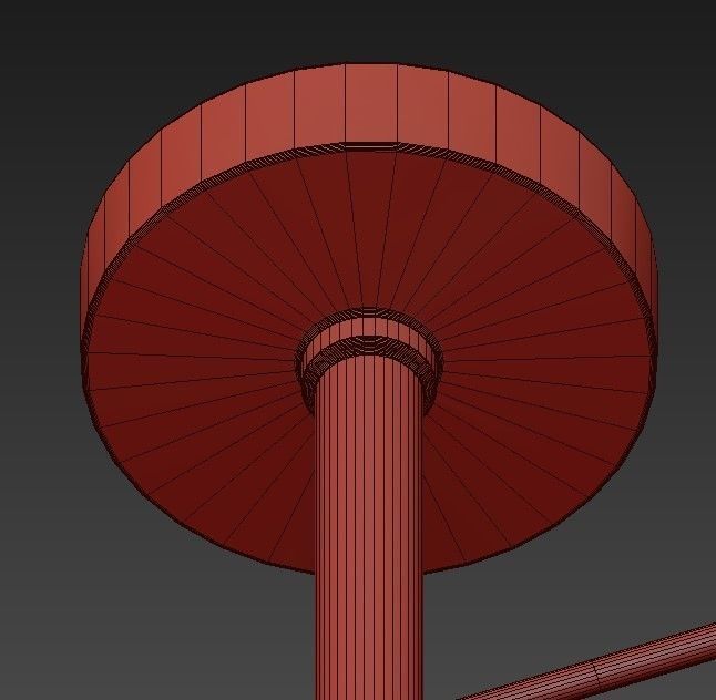 Turenne pendant light 3D model_8