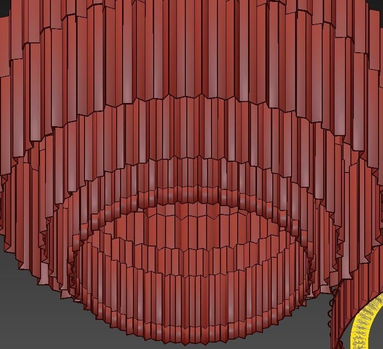 Emile four different chandeliers in gold and brass 3D model_5