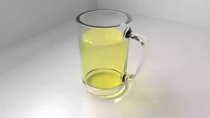 Beer Glass 2 with Liquid