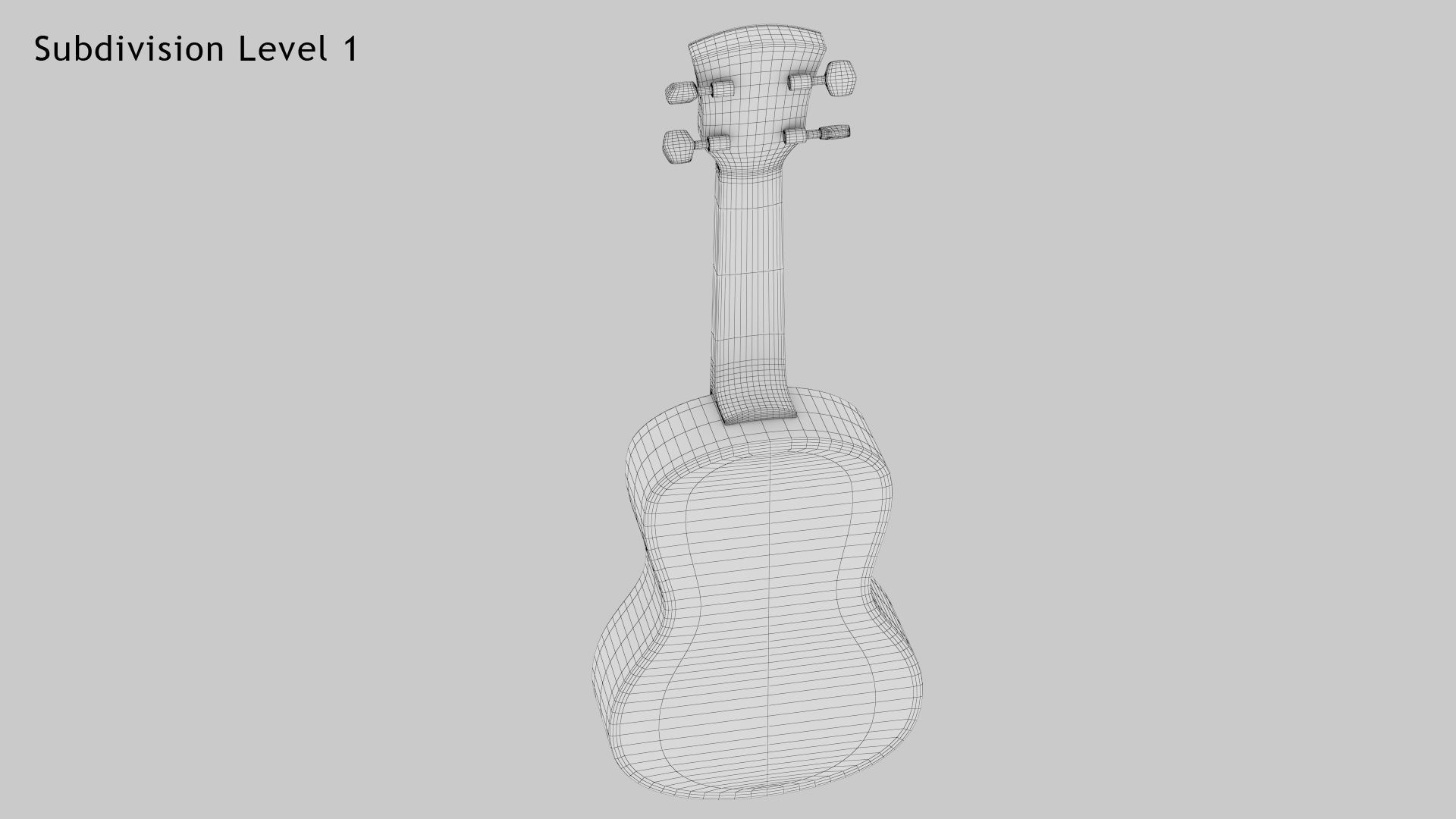 Cartoon Ukulele 3D model_18