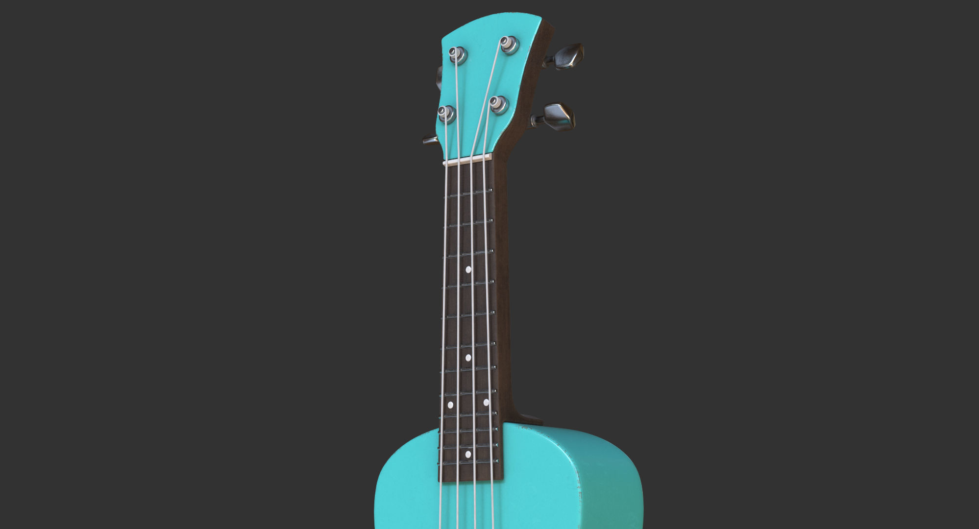 Cartoon Ukulele 3D model_4