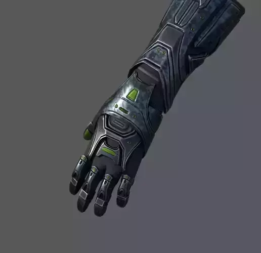 Gloves Scifi military combat soldier armor Low-poly 3D model Gloves Scifi military combat soldier armor Low-poly 3D model