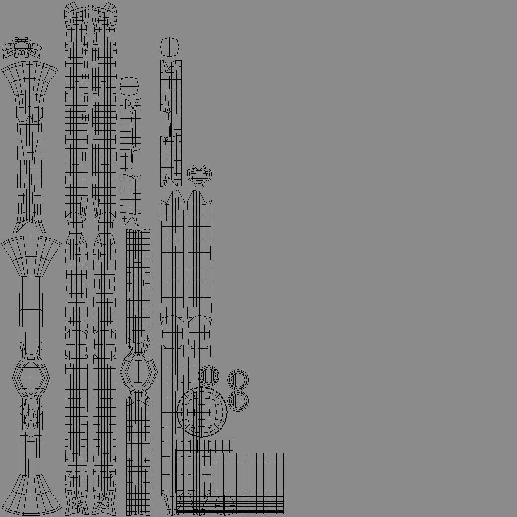 Rapier sword 3D model_16