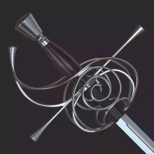 Rapier sword 3D model