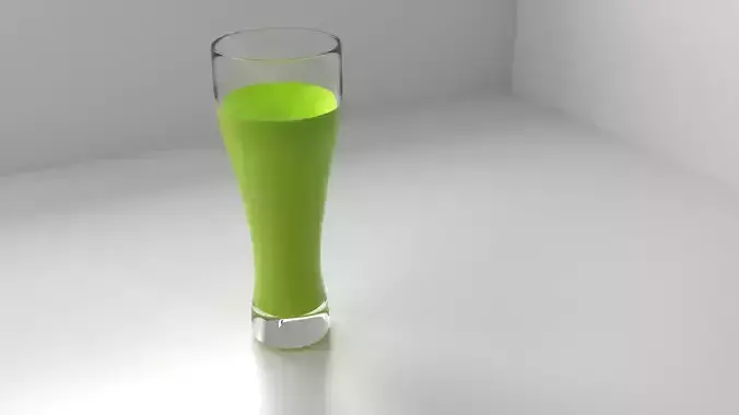 Beer Glass 3 with Liquid