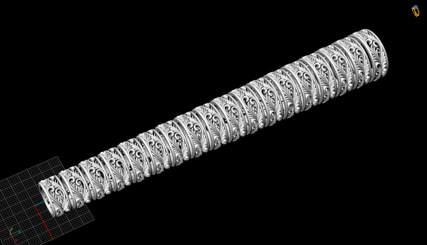 Ring 0240 18 sizes 3D print model_1