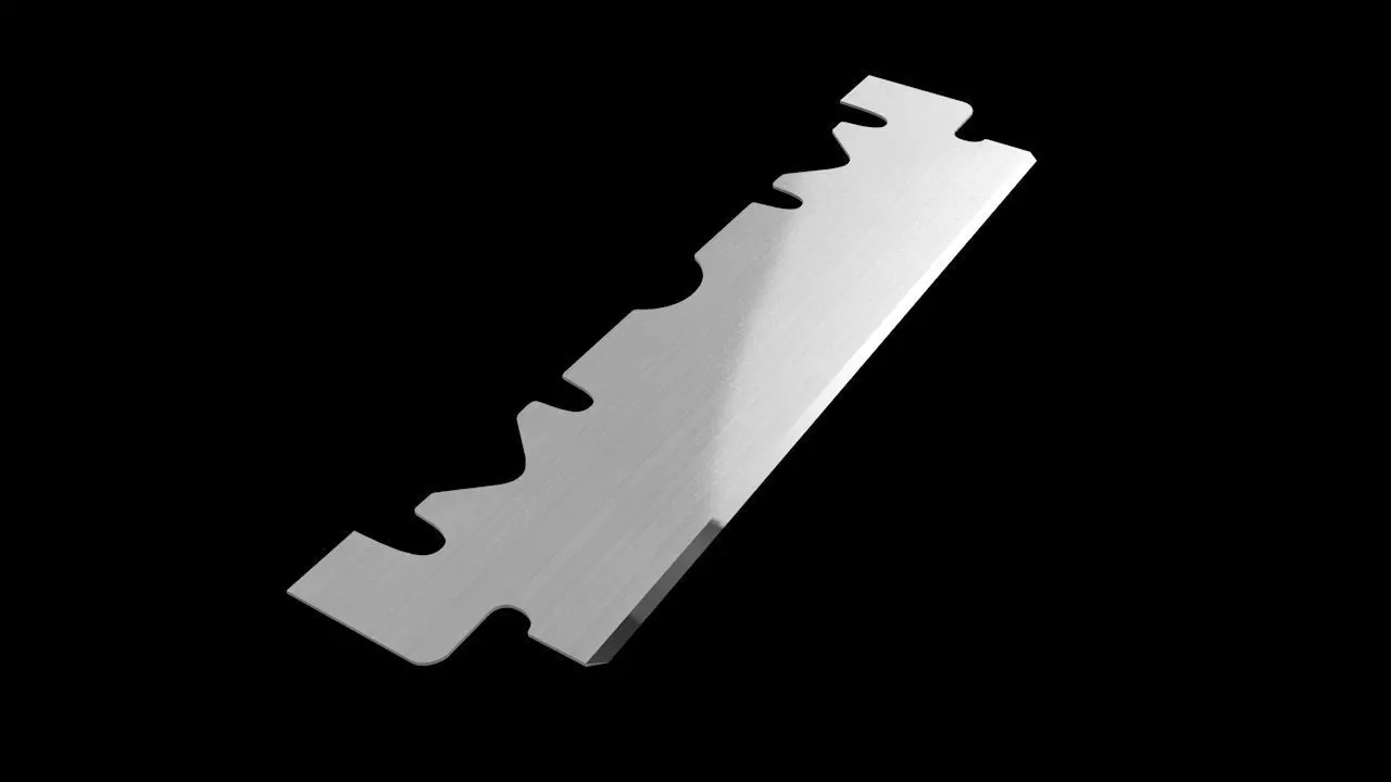 3D Single Edge Blade or Razor 3D model_0