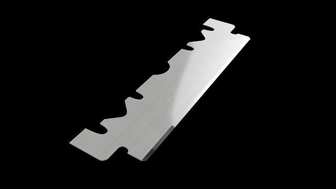 3D Single Edge Blade or Razor 3D model