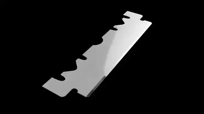 3D Single Edge Blade or Razor 3D model