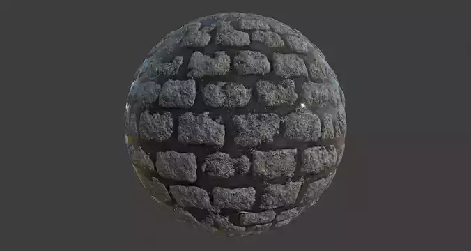 Wet Cobblestones Material