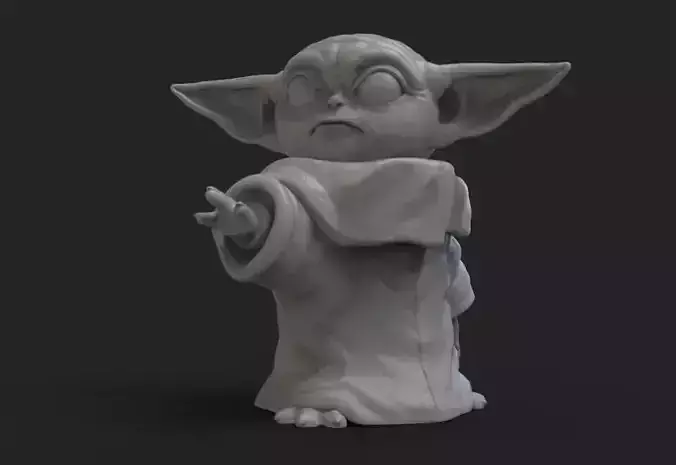 Baby yoda 3D print model