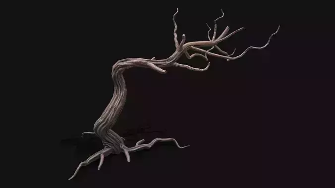 Dead tree 1 pbr  Low-poly 3D model