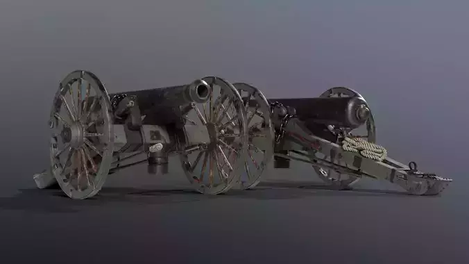 SOLDIER Napoleon Cannon 3D model