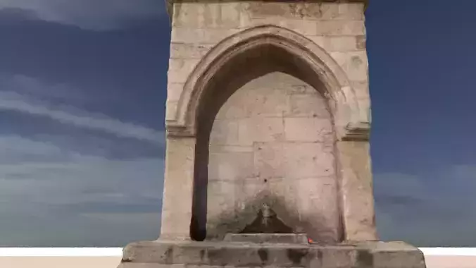 REALISTIC RENDER Historic fountain structure restoration