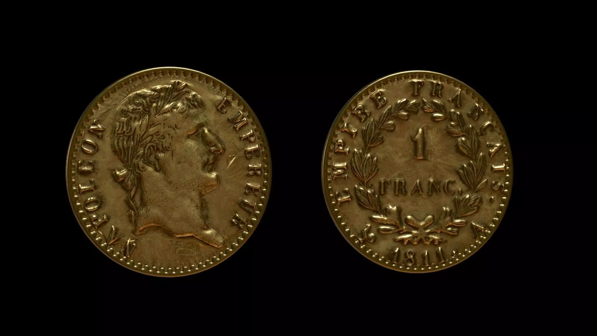 SOLDIER Napoleon Coin Free 3D model