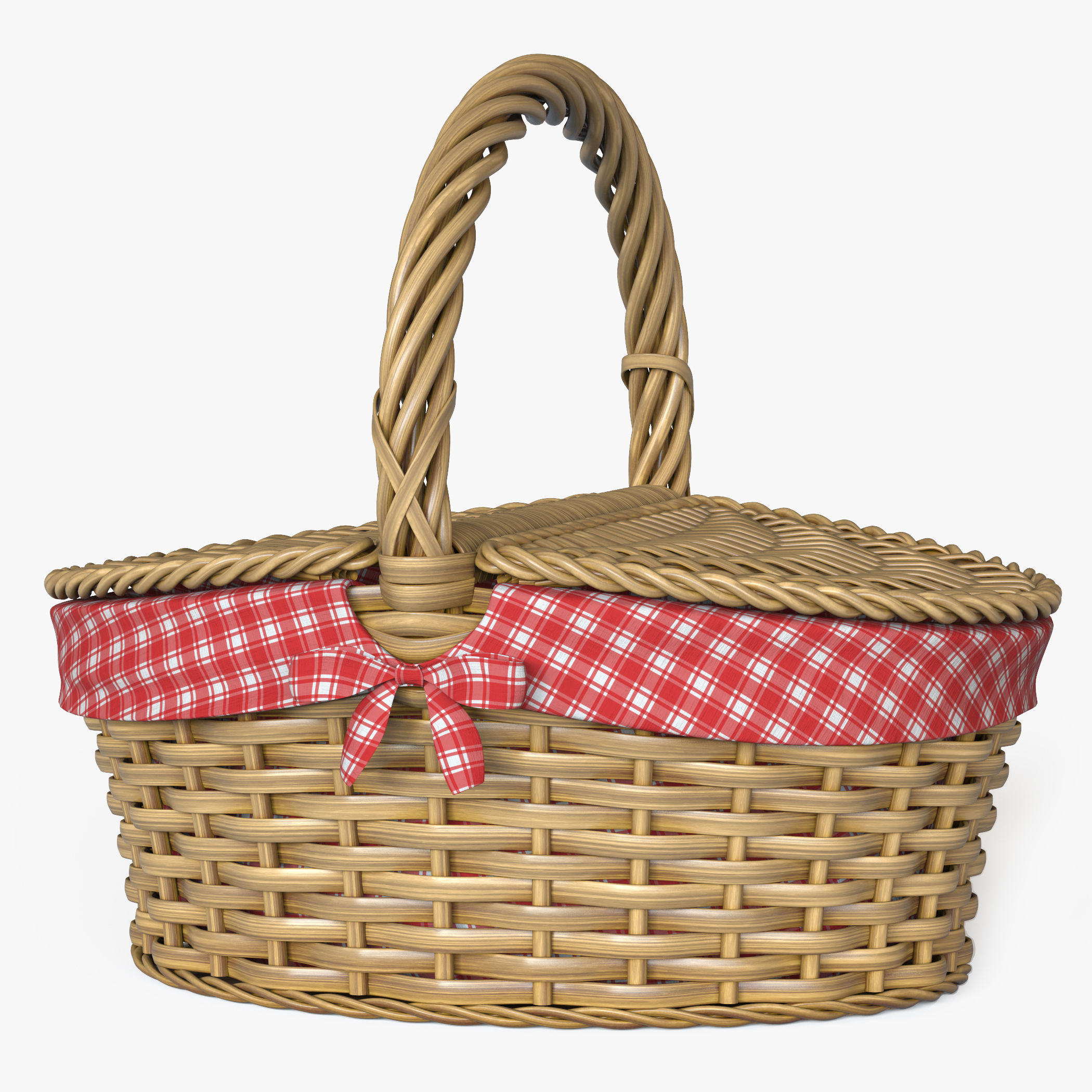 Picnic Basket 3D model_8