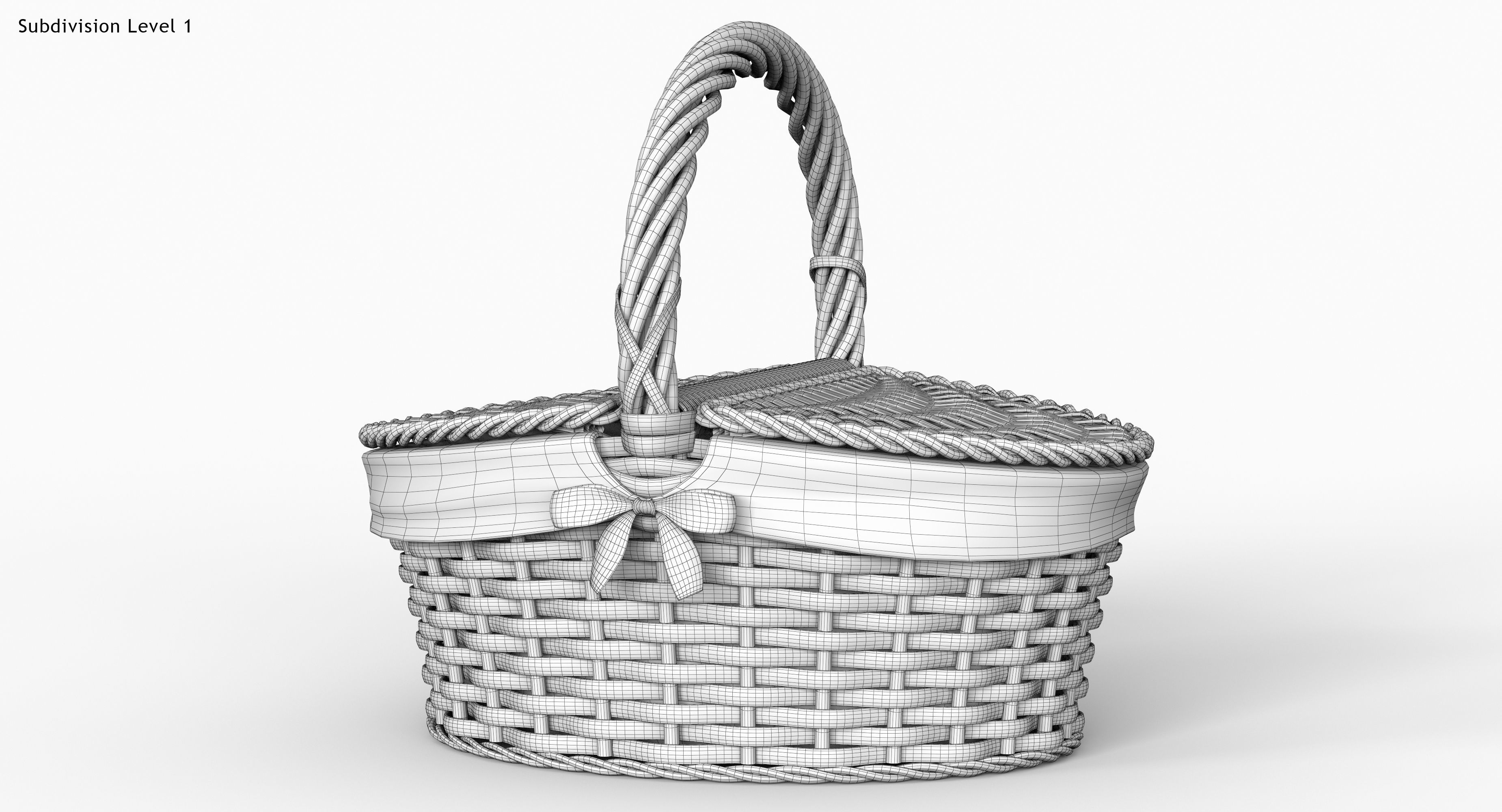 Picnic Basket 3D model_11