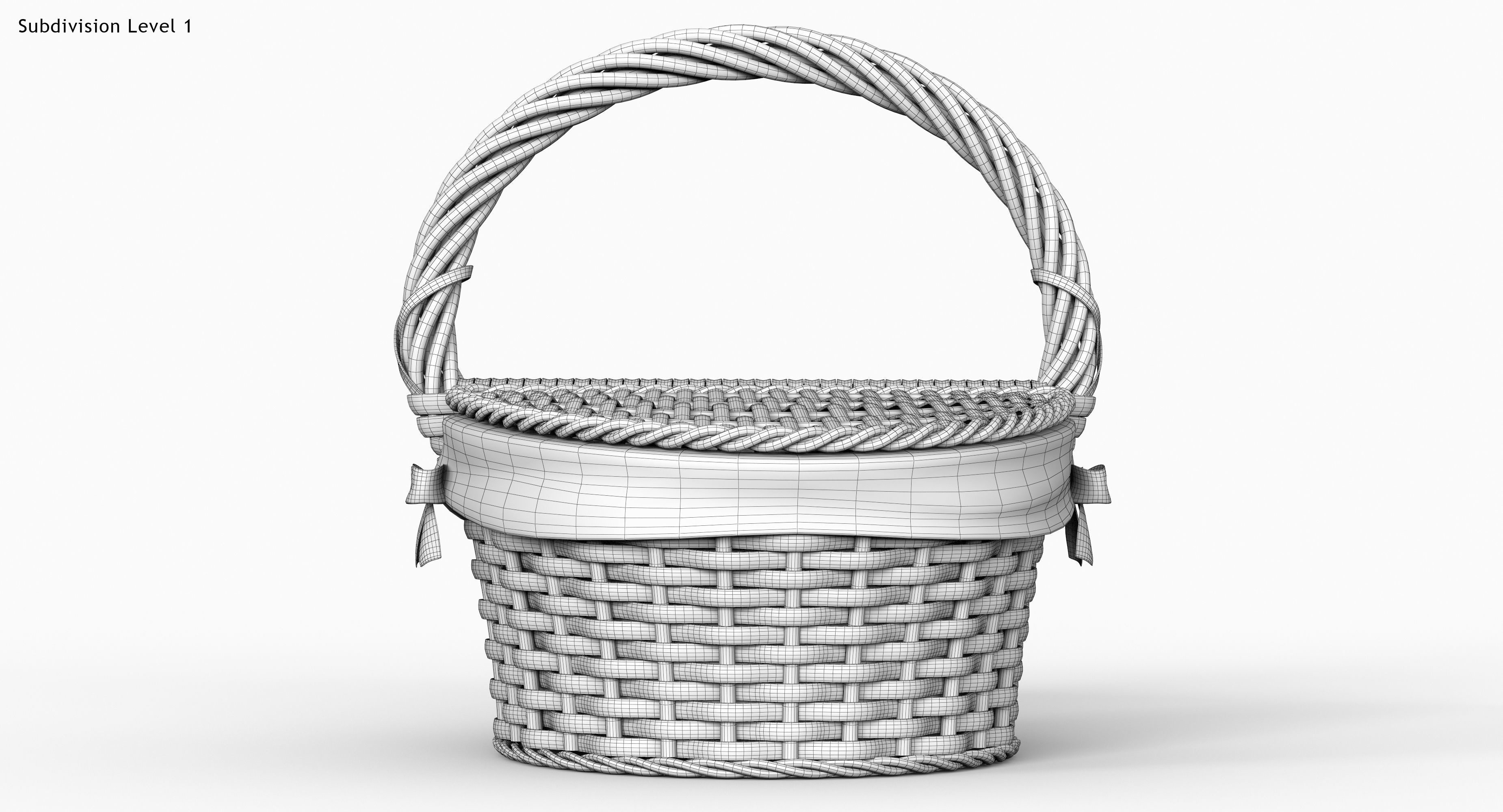 Picnic Basket 3D model_13