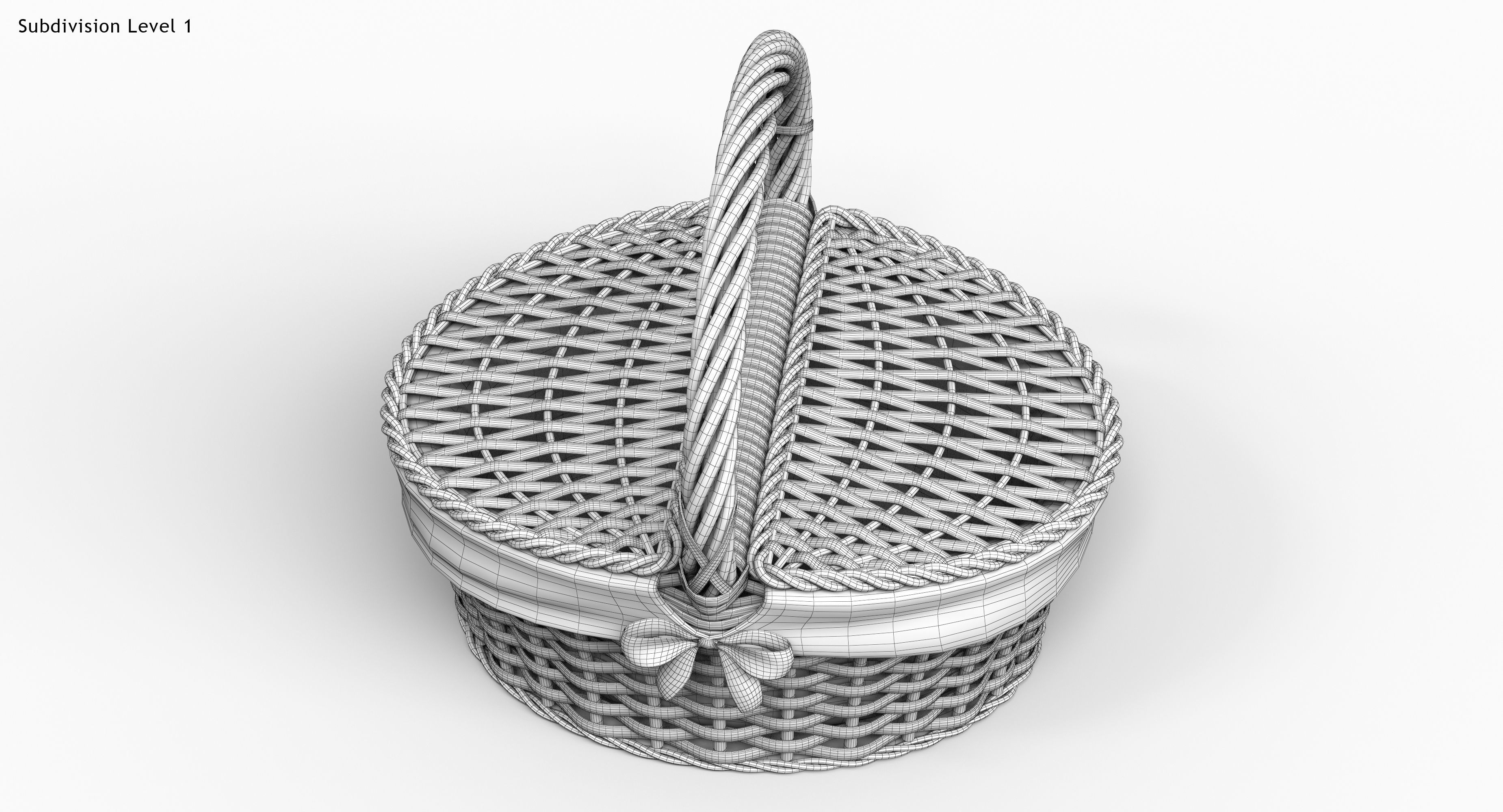 Picnic Basket 3D model_15