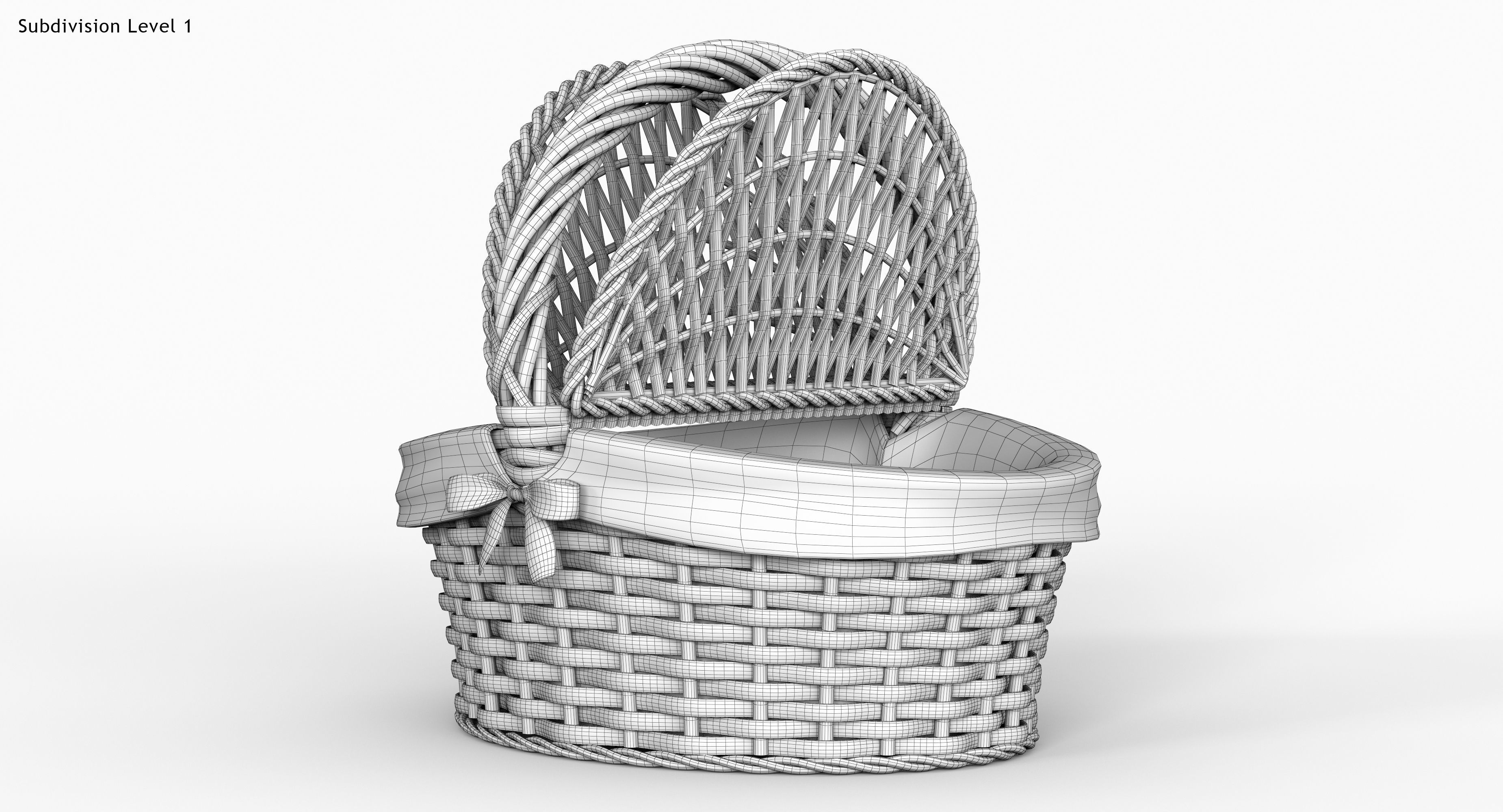 Picnic Basket 3D model_23