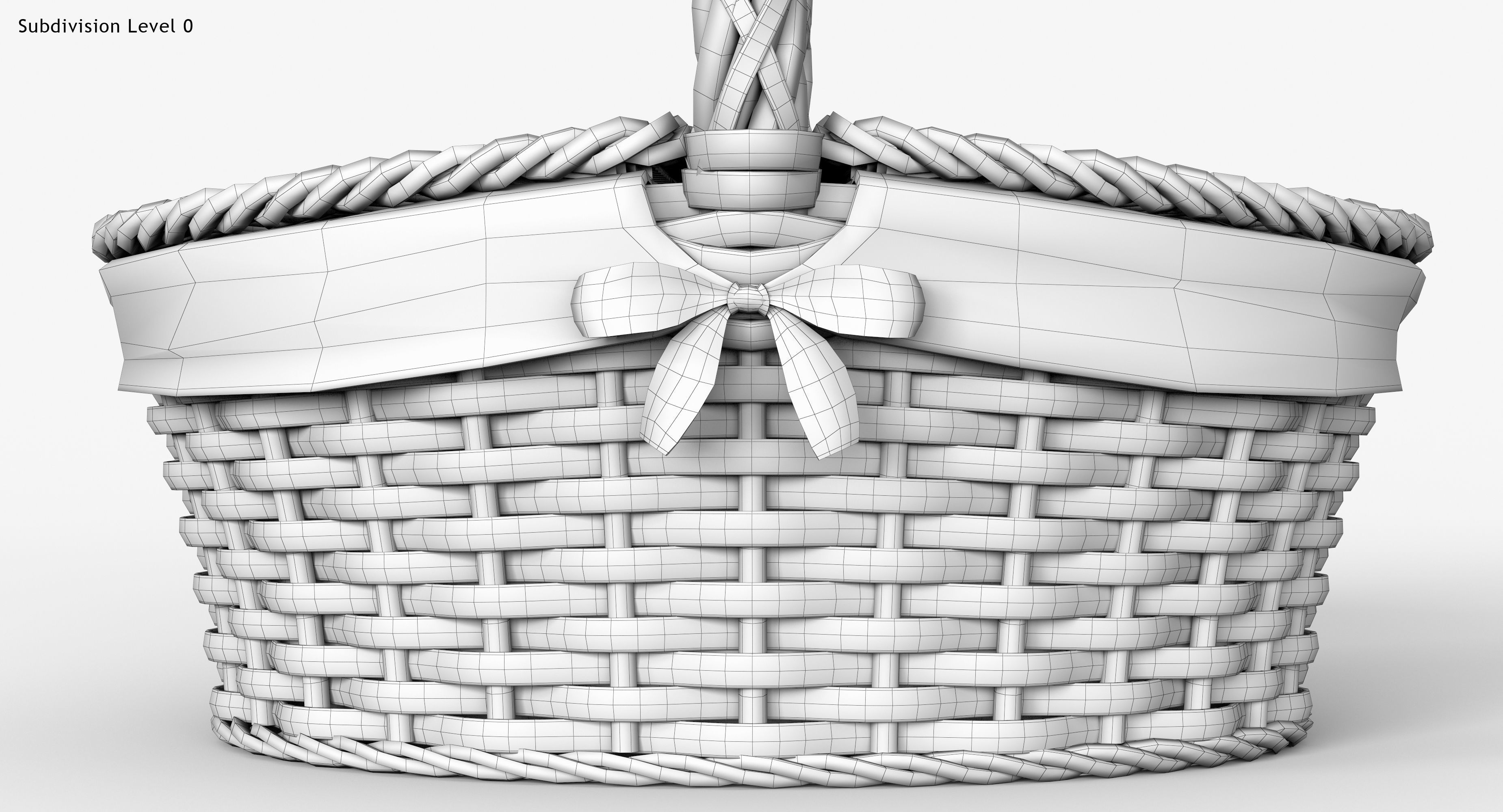 Picnic Basket 3D model_16