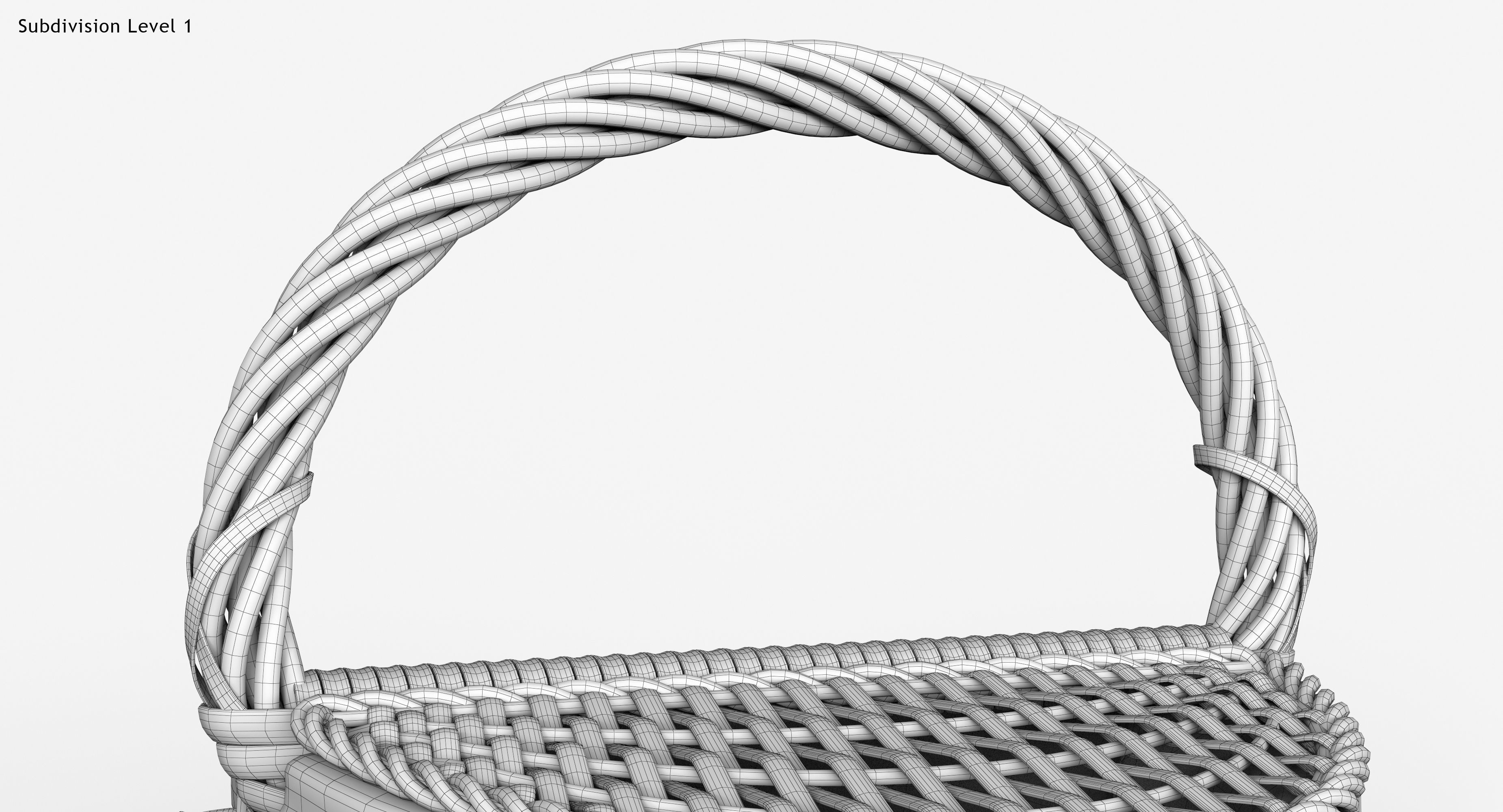 Picnic Basket 3D model_19